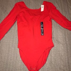 Gap3/4 sleeve scoop back body suit